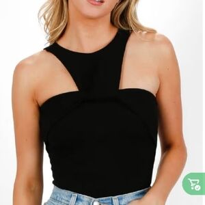 NWT Paisley twist front body suit